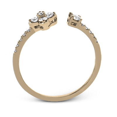 ZR1866 Right Hand Ring in 14k Gold with Diamonds