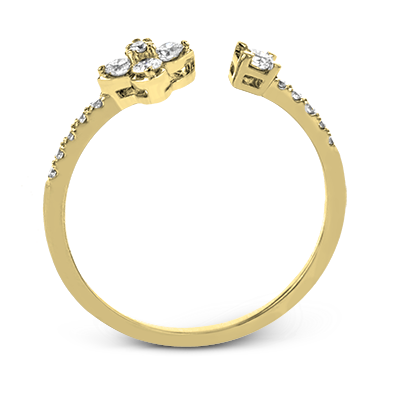 ZR1866 Right Hand Ring in 14k Gold with Diamonds