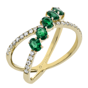 ZR1883-Y Color Ring in 14k Gold with Diamonds