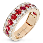 ZR1884 Color Ring in 14k Gold with Diamonds