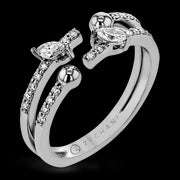 ZR1889 Right Hand Ring in 14k Gold with Diamonds