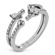 ZR1889 Right Hand Ring in 14k Gold with Diamonds