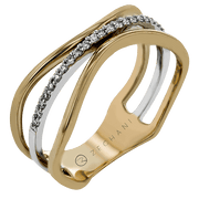 ZR1890 Right Hand Ring in 14k Gold with Diamonds