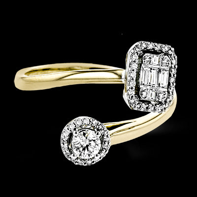 ZR1892 Right Hand Ring in 14k Gold with Diamonds