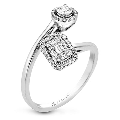 ZR1892 Right Hand Ring in 14k Gold with Diamonds