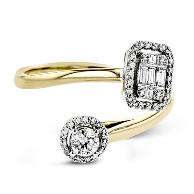 ZR1892 Right Hand Ring in 14k Gold with Diamonds