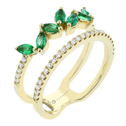 ZR1893-Y Color Ring in 14k Gold with Diamonds