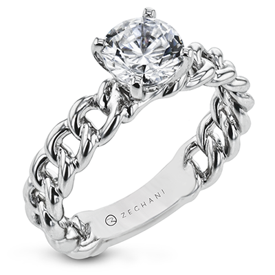 ZR1901 Wedding Set in 14k Gold with Diamonds