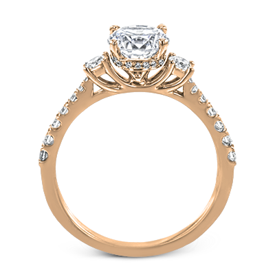 ZR1902 Engagement Ring in 14k Gold with Diamonds