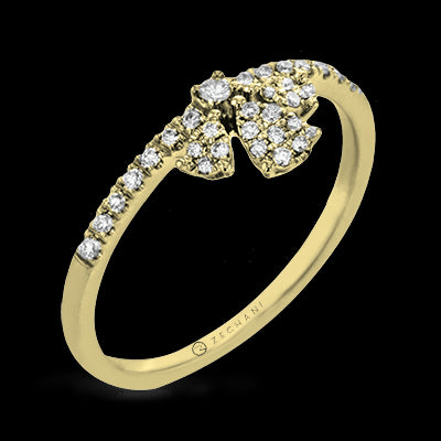 ZR2007 Right Hand Ring in 14k Gold with Diamonds