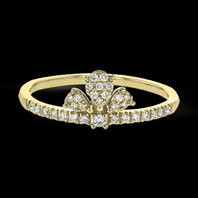 ZR2007 Right Hand Ring in 14k Gold with Diamonds