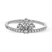 ZR2007 Right Hand Ring in 14k Gold with Diamonds