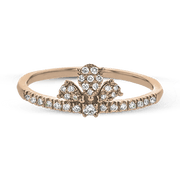 ZR2007 Right Hand Ring in 14k Gold with Diamonds