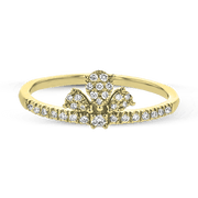 ZR2007 Right Hand Ring in 14k Gold with Diamonds