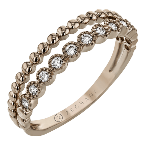 ZR2008-R Right Hand Ring in 14k Gold with Diamonds