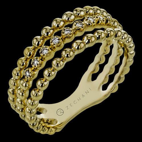 ZR2009-Y Right Hand Ring in 14k Gold with Diamonds