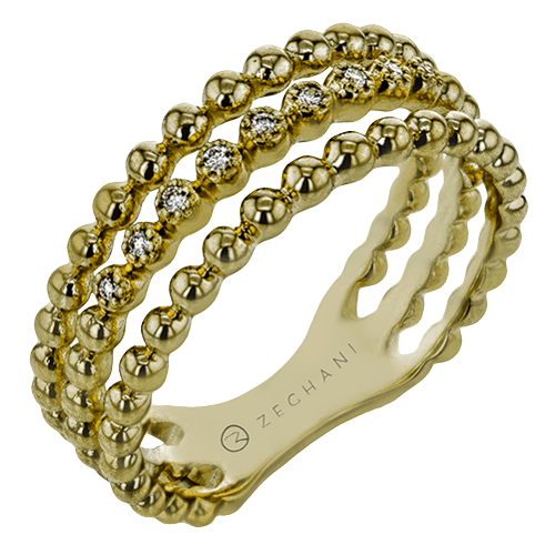 ZR2009-Y Right Hand Ring in 14k Gold with Diamonds