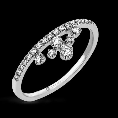 ZR2010 Right Hand Ring in 14k Gold with Diamonds
