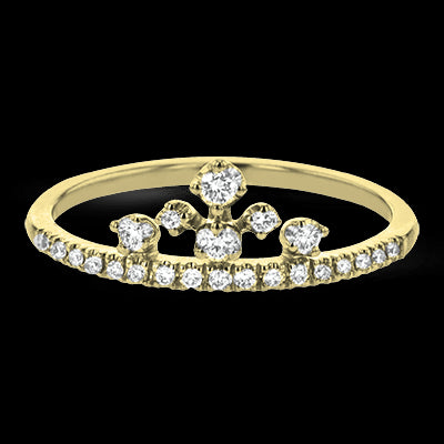 ZR2010 Right Hand Ring in 14k Gold with Diamonds