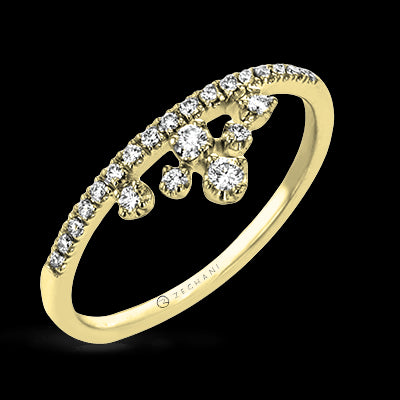 ZR2010 Right Hand Ring in 14k Gold with Diamonds