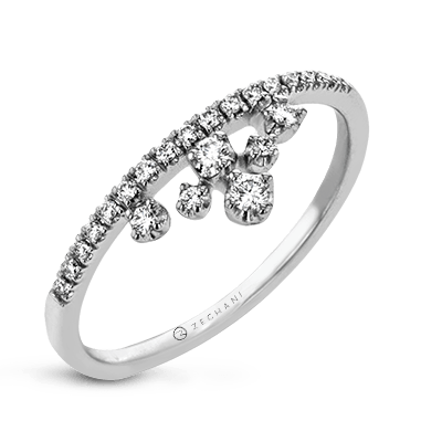ZR2010 Right Hand Ring in 14k Gold with Diamonds