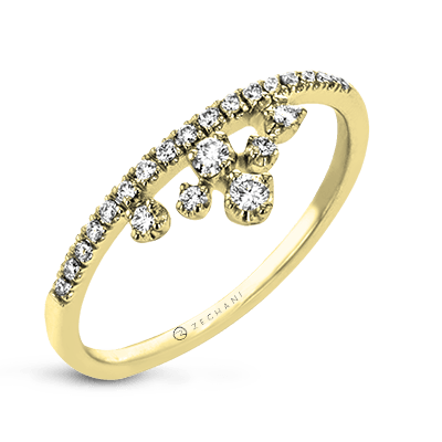 ZR2010 Right Hand Ring in 14k Gold with Diamonds