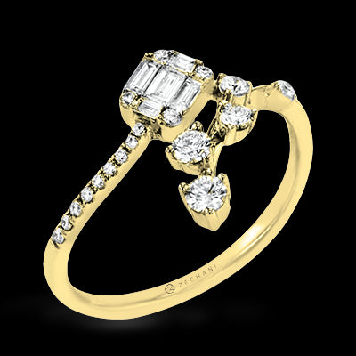 ZR2014 Right Hand Ring in 14k Gold with Diamonds