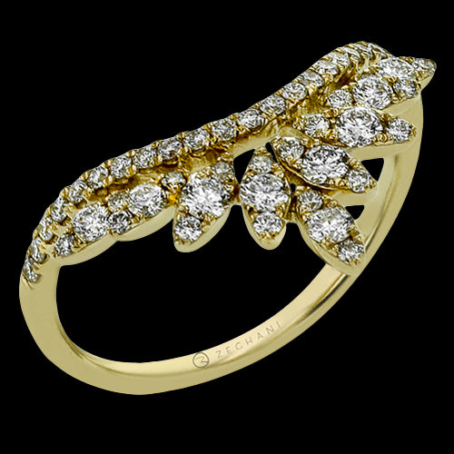 ZR2016 Right Hand Ring in 14k Gold with Diamonds