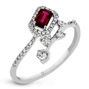 ZR2017 Color Ring in 14k Gold with Diamonds