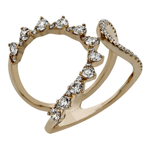 ZR2018 Right Hand Ring in 14k Gold with Diamonds