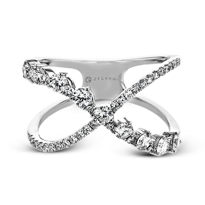 ZR2020 Right Hand Ring in 14k Gold with Diamonds