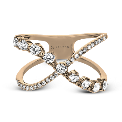 ZR2020 Right Hand Ring in 14k Gold with Diamonds