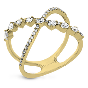 ZR2020 Right Hand Ring in 14k Gold with Diamonds