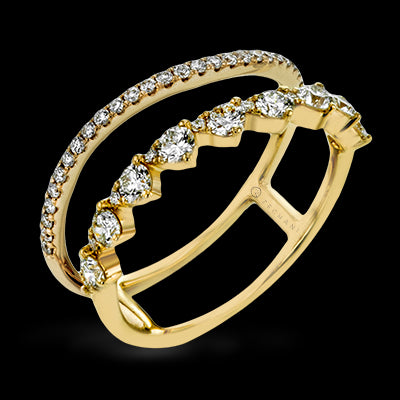 ZR2021 Right Hand Ring in 14k Gold with Diamonds