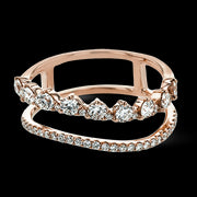 ZR2021 Right Hand Ring in 14k Gold with Diamonds