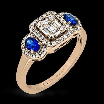 ZR2024 Right Hand Ring in 14k Gold with Diamonds