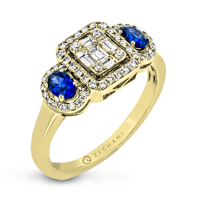 ZR2024 Right Hand Ring in 14k Gold with Diamonds