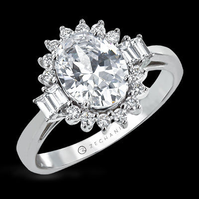 ZR2038 Engagement Ring in 14k Gold with Diamonds
