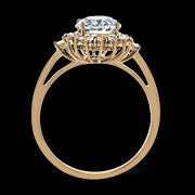 ZR2038 Engagement Ring in 14k Gold with Diamonds