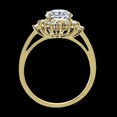 ZR2038 Engagement Ring in 14k Gold with Diamonds