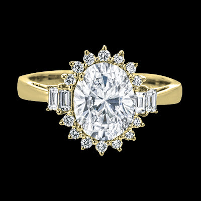 ZR2038 Engagement Ring in 14k Gold with Diamonds