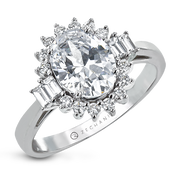 ZR2038 Engagement Ring in 14k Gold with Diamonds