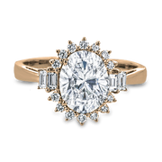 ZR2038 Engagement Ring in 14k Gold with Diamonds
