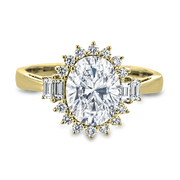 ZR2038 Engagement Ring in 14k Gold with Diamonds