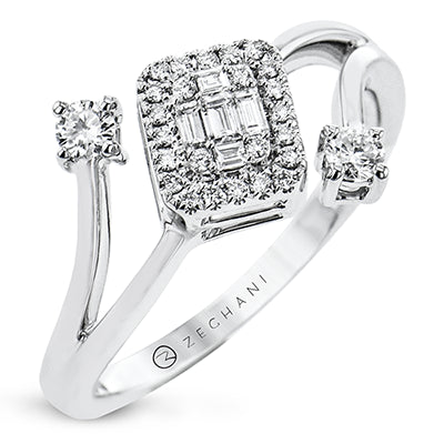 ZR2050 Right Hand Ring in 14k Gold with Diamonds