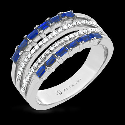 ZR2051 Right Hand Ring in 14k Gold with Diamonds