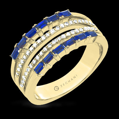 ZR2051 Right Hand Ring in 14k Gold with Diamonds