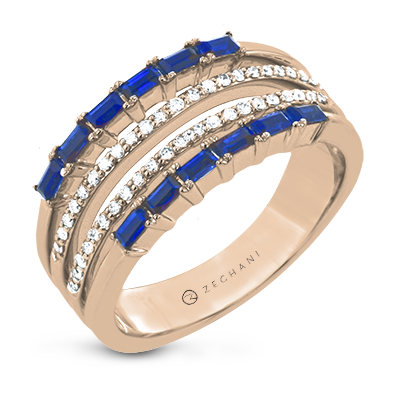 ZR2051 Right Hand Ring in 14k Gold with Diamonds