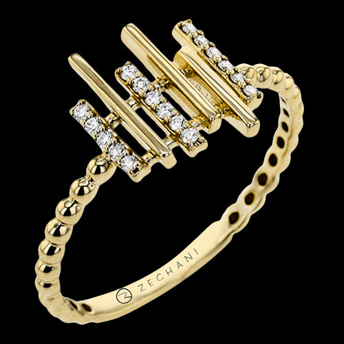 ZR2063-Y Right Hand Ring in 14k Gold with Diamonds