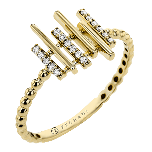 ZR2063-Y Right Hand Ring in 14k Gold with Diamonds